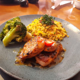 Filé mignon suíno no molho de maracujá