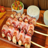 ESPETO DE FRANGO COM BACON KG