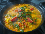 Moqueca de Pupunha com Banana-da-terra