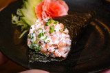 Temaki fatiado com cream cheese
