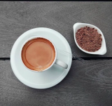 Café com raspas de chocolate